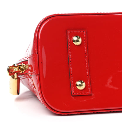 Louis Vuitton Vernis Alma BB Cherry 6 of 9