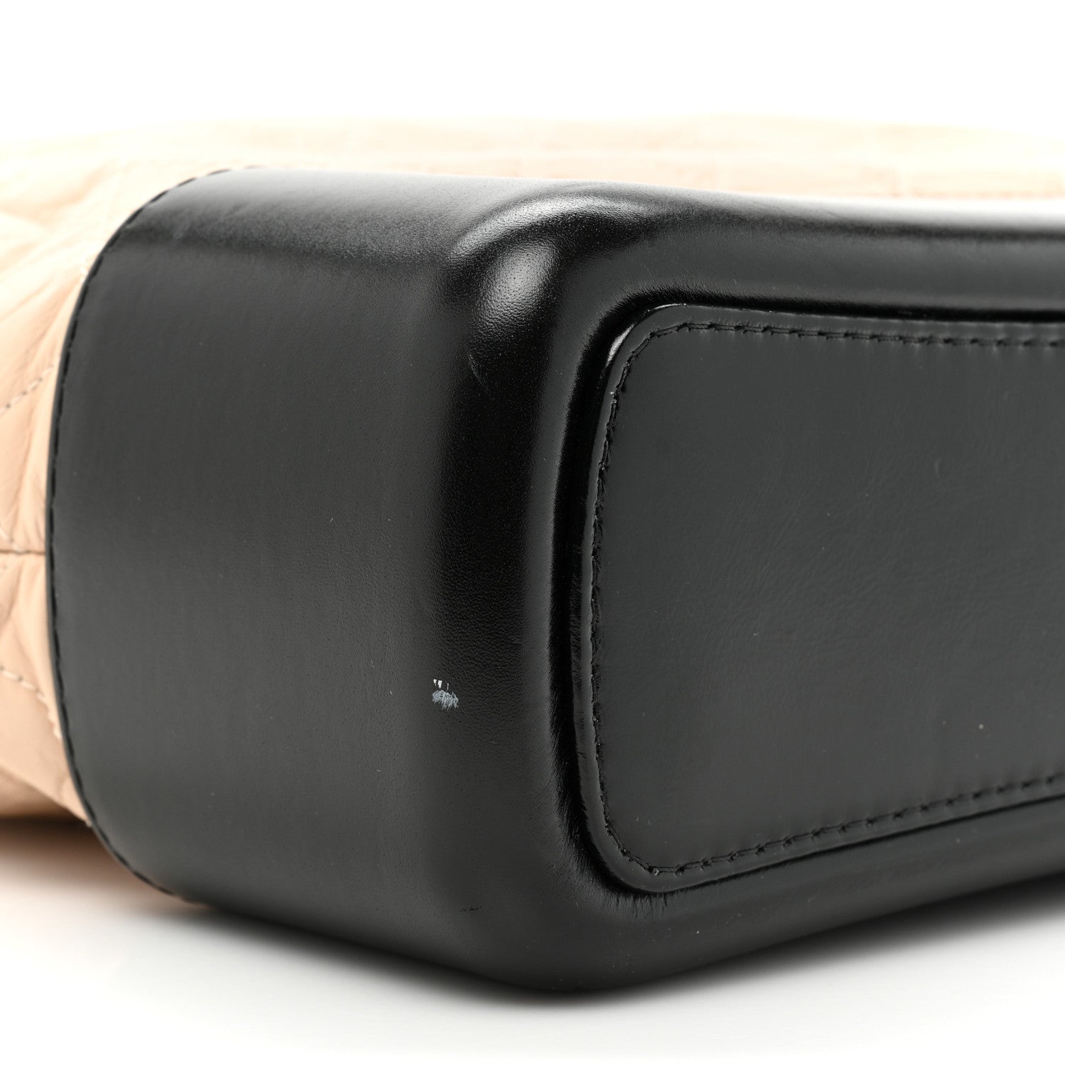 Chanel Aged Calfskin Quilted Large Gabrielle Hobo Beige Black 9 of 14