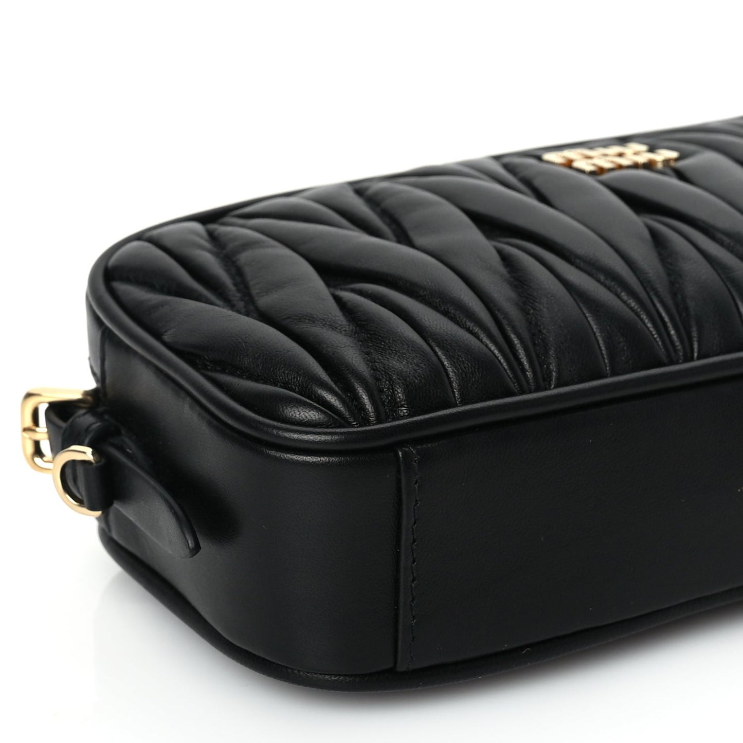 Nappa Matelasse Pouch Black