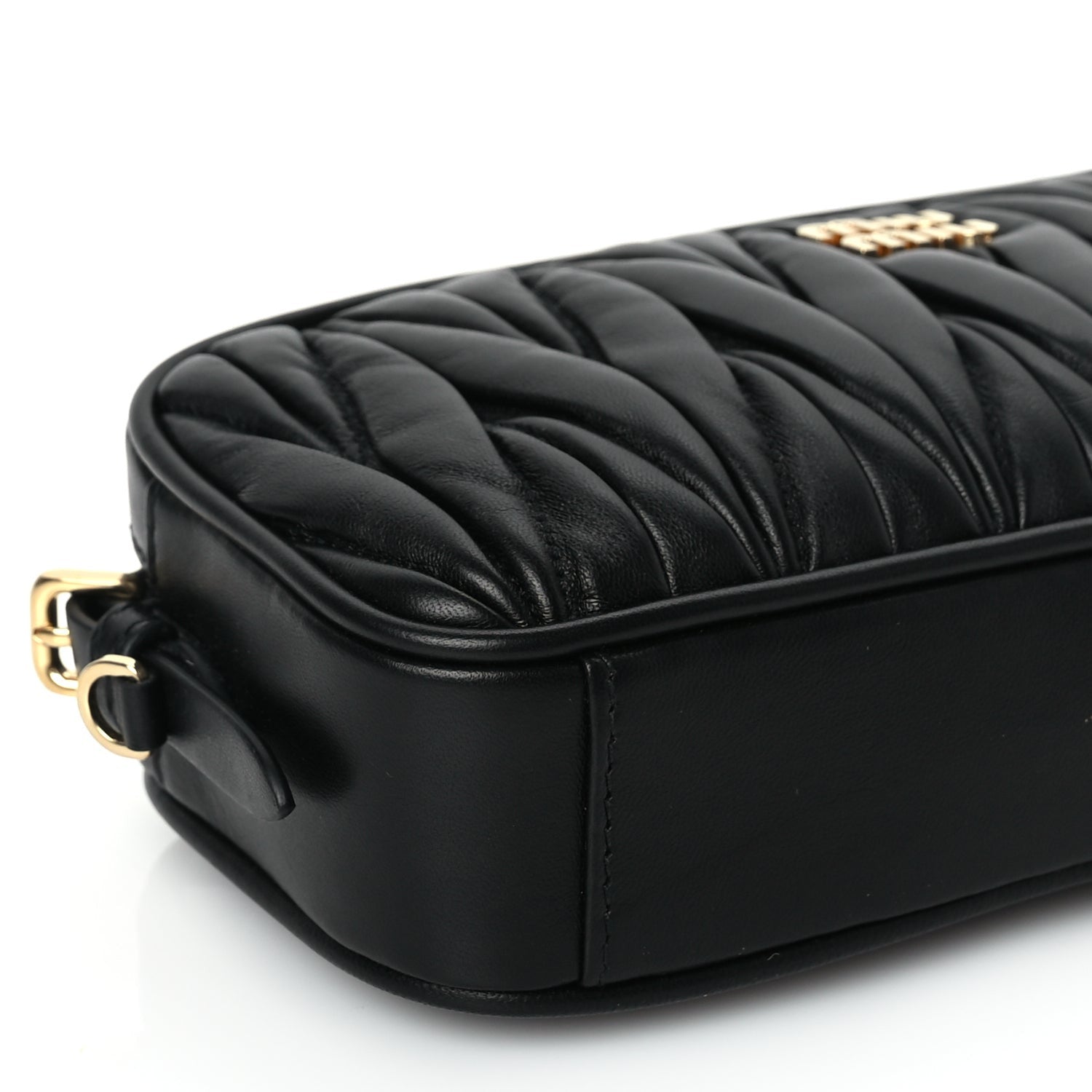 Miu Miu Nappa Matelasse Pouch Black 7 of 8