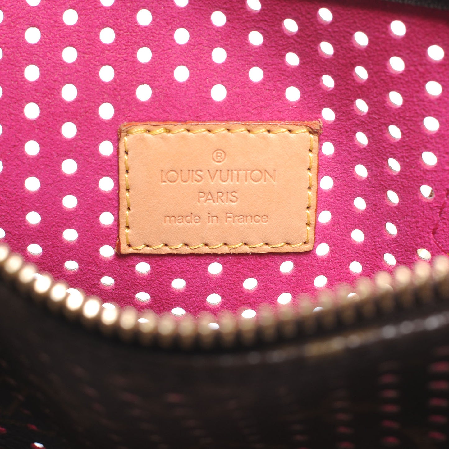 Monogram Perforated Speedy 30 Fuchsia