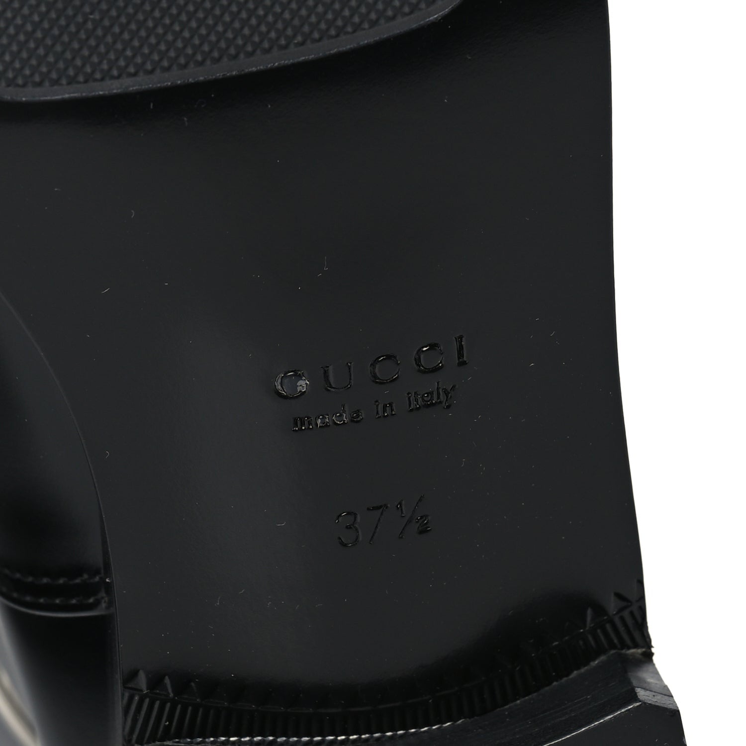 Gucci Patent Calfskin Michelangelo Slim Horsebit Riding Boots 37.5 Black 6 of 6