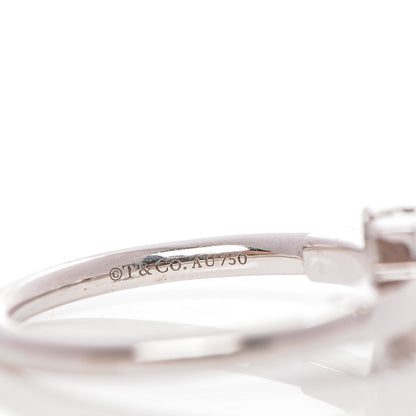 Tiffany 18K White Gold T Wire Ring 5.5 4 of 4