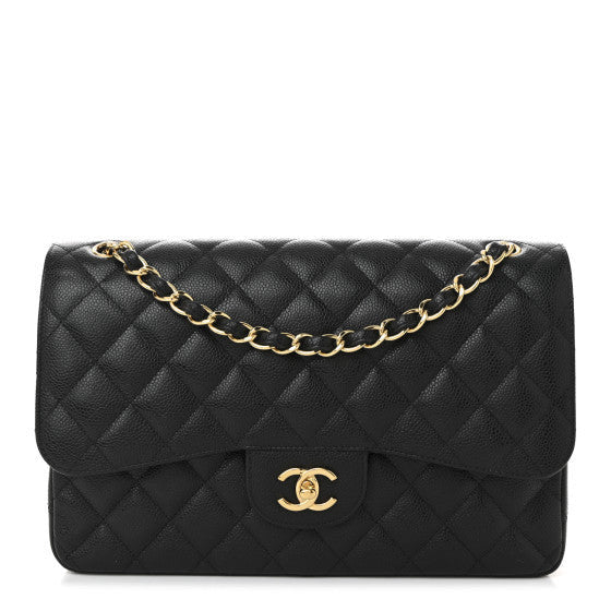 Chanel Caviar Quilted Jumbo Double Flap Black 1 of 1