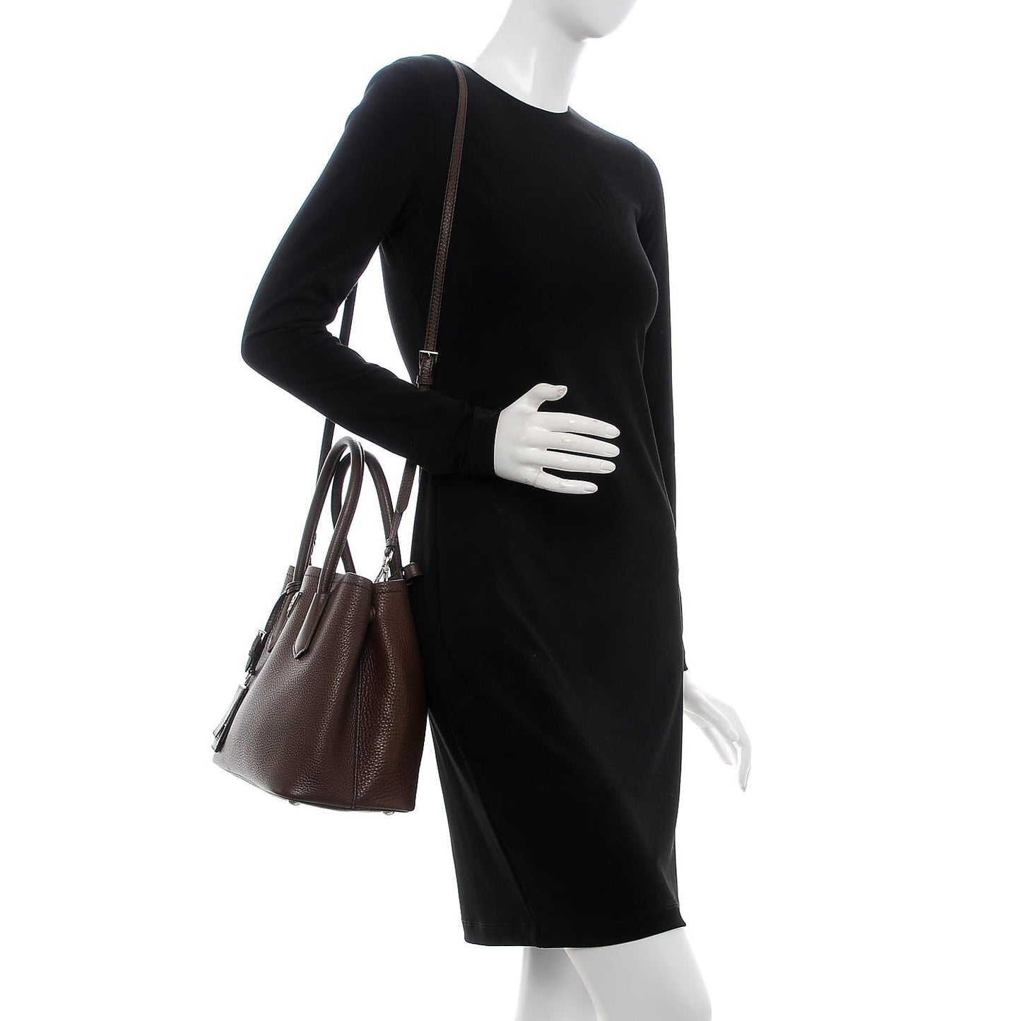 Vitello Daino Small Double Tote Bruciato Rame