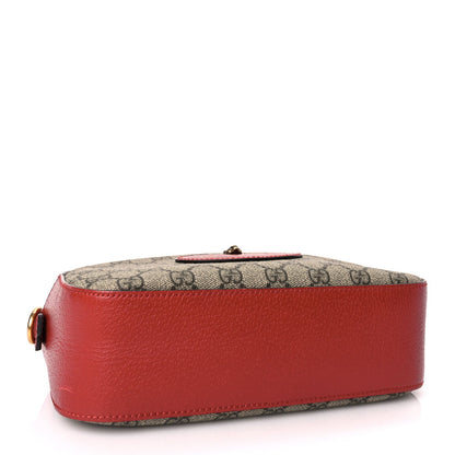 Gucci GG Supreme Monogram Web Neo Vintage Shoulder Bag Beige Red 3 of 10