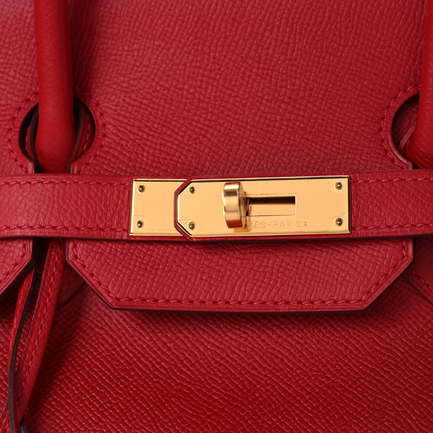 Hermes Epsom Birkin 35  Rouge Casaque 7 of 10