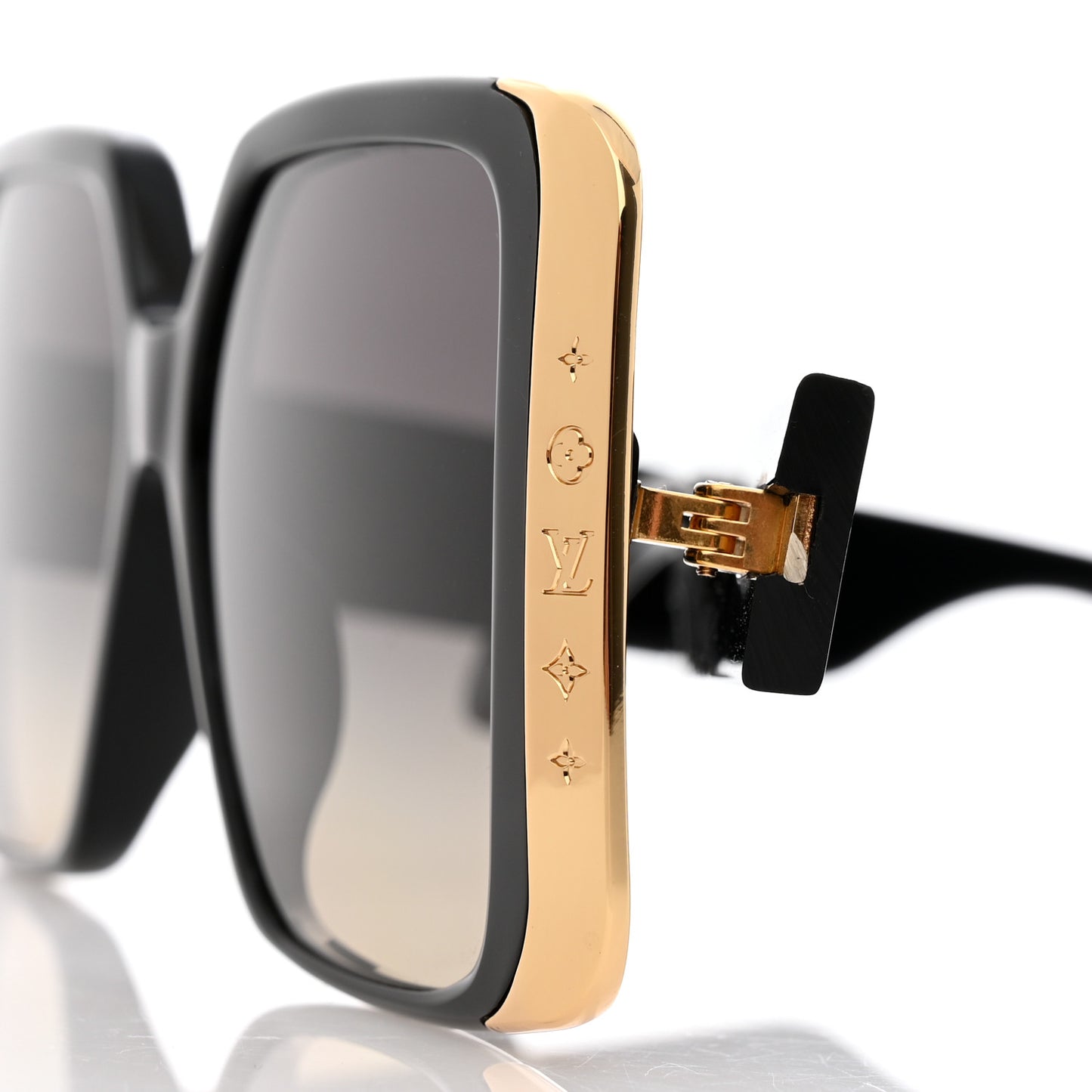 Acetate LV Moon Square Sunglasses Z1664E Black