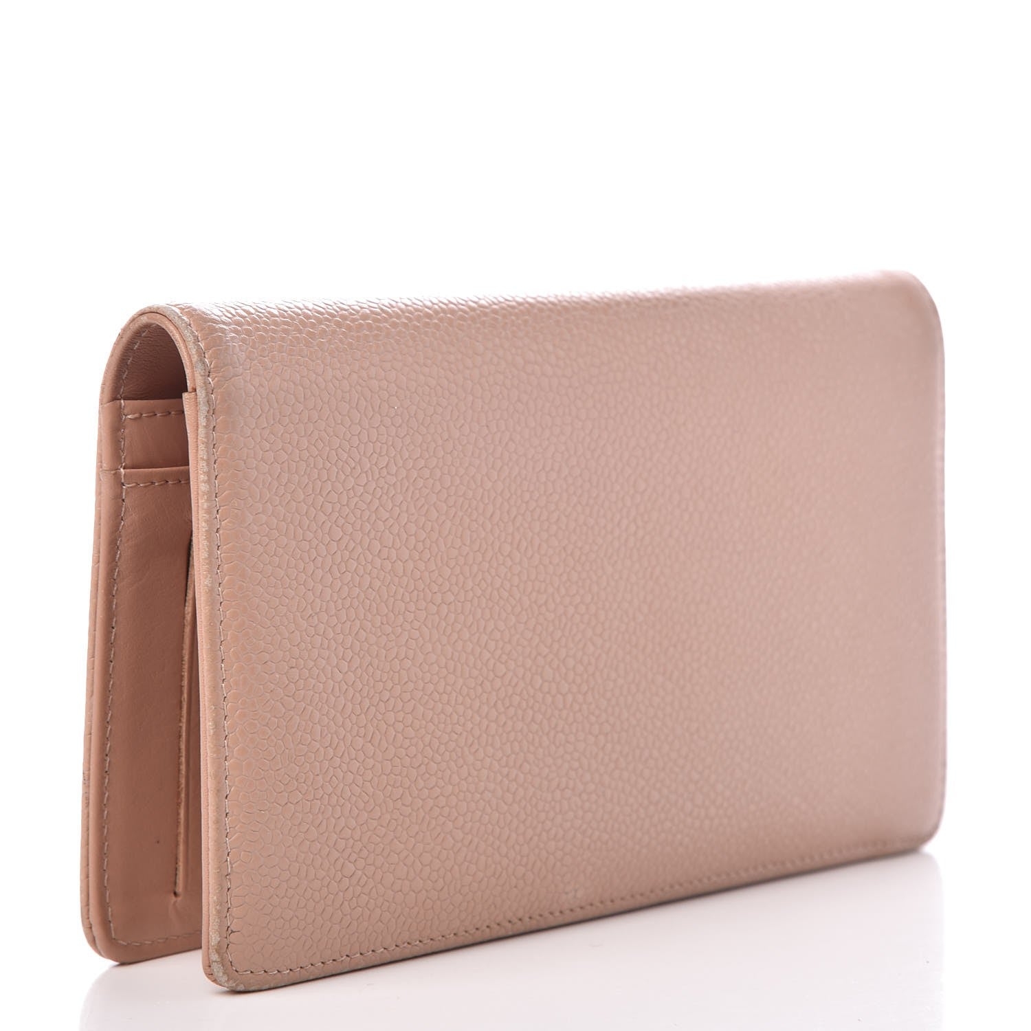 Chanel Caviar Timeless CC Yen Wallet Beige 4 of 18