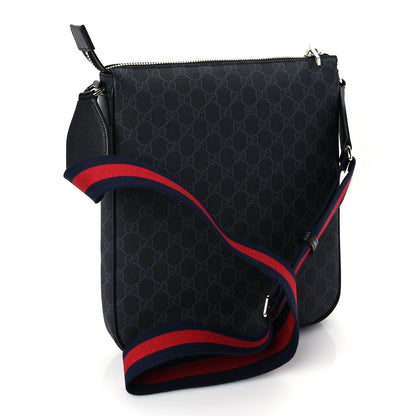 Gucci GG Supreme Monogram Web Messenger Bag  Black/Grey 2 of 8