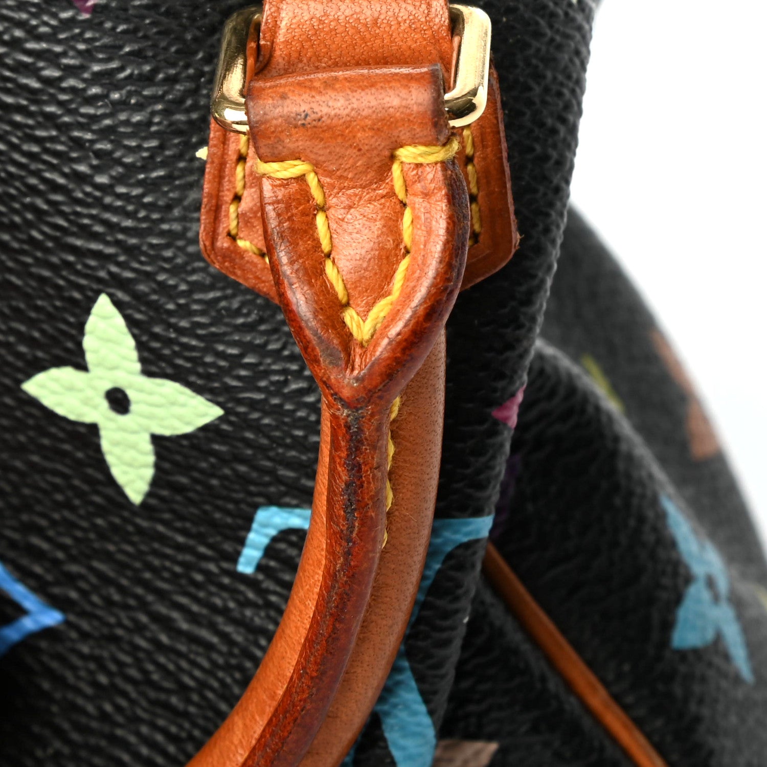 Louis Vuitton Monogram Multicolor Mini Sac HL Speedy Black 7 of 7