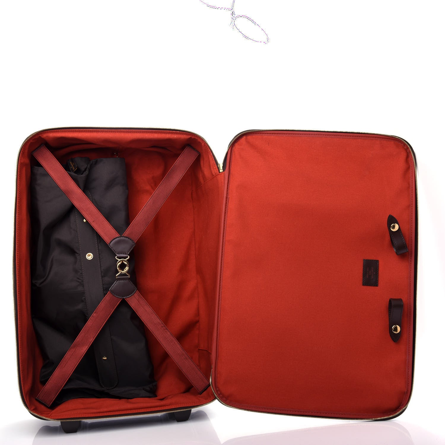 Louis Vuitton Damier Ebene Pegase 55 Rolling Luggage 4 of 11