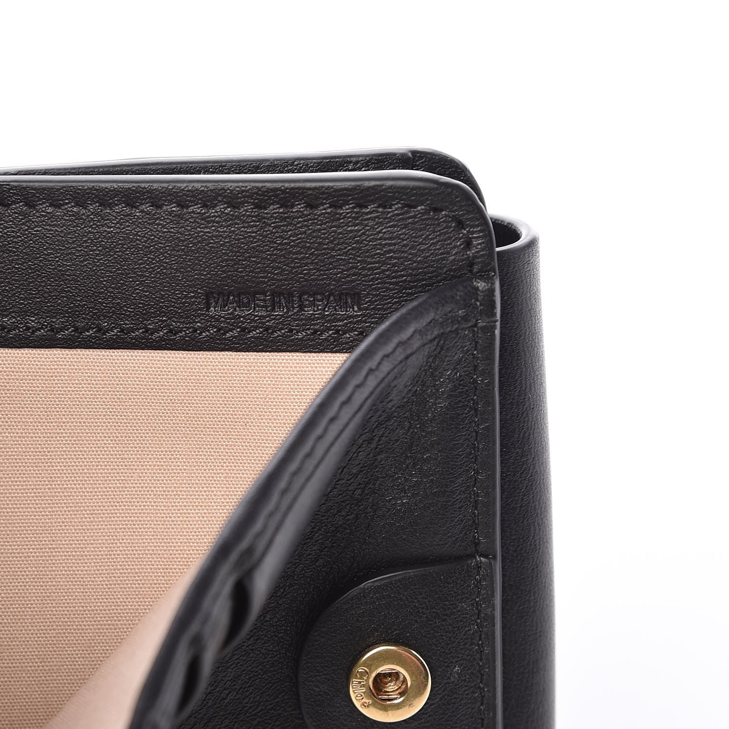 Chloe Lambskin Quilted Drew Square Wallet Black 8 of 9