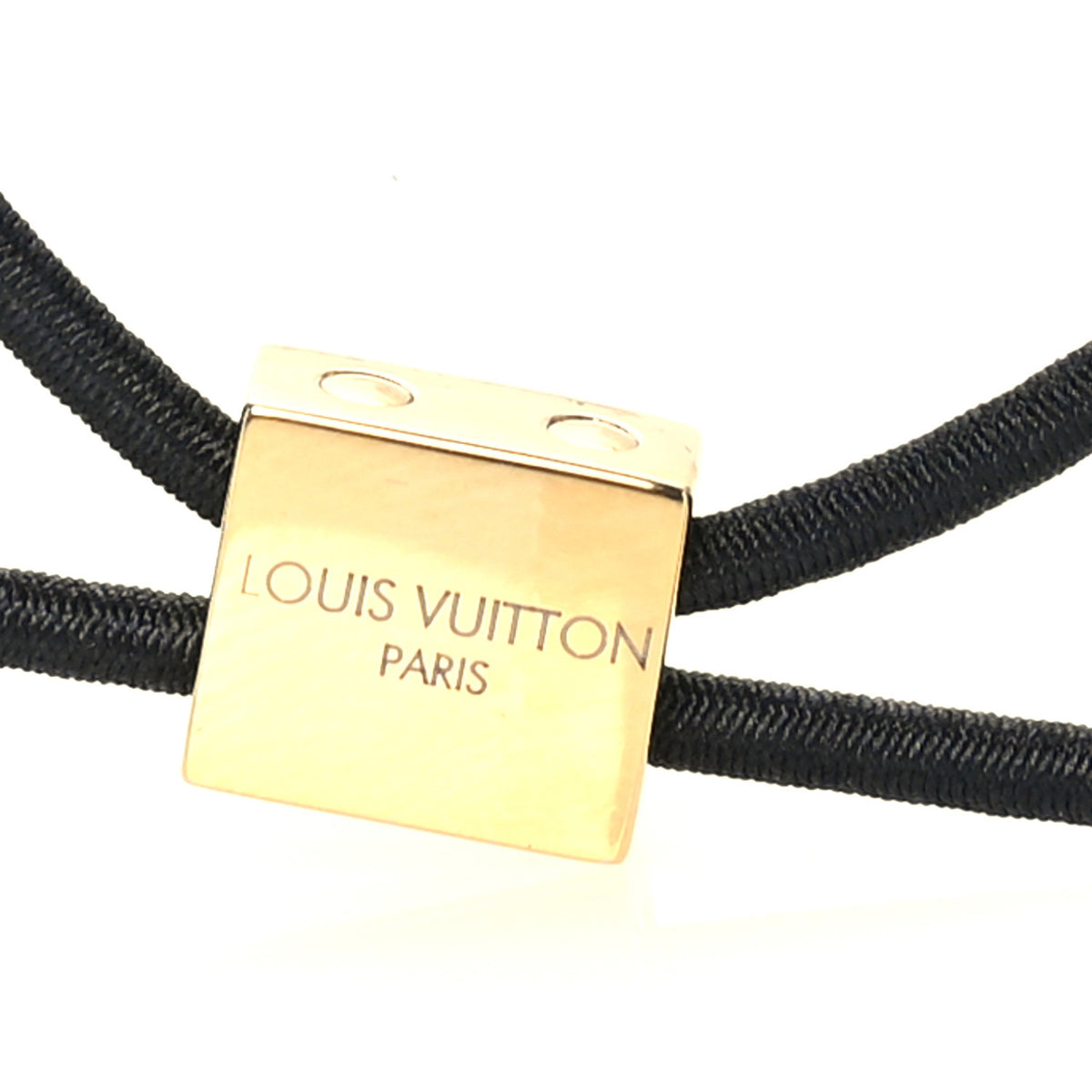 Louis Vuitton Enamel Monogram Hair Tie Gold Multicolour 5 of 5