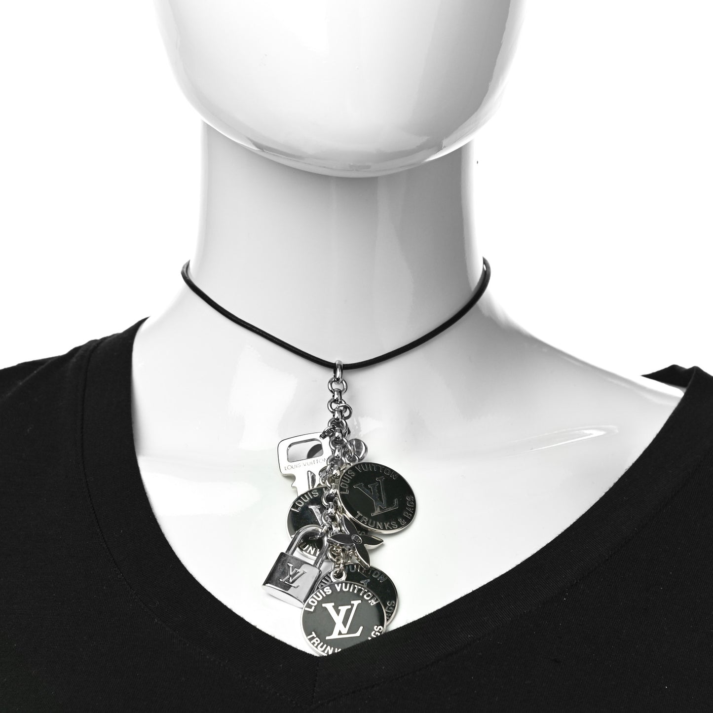 Trunks and Bags Breloques Necklace Black