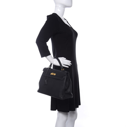 Hermes Togo Kelly Retourne 32 Black 2 of 11
