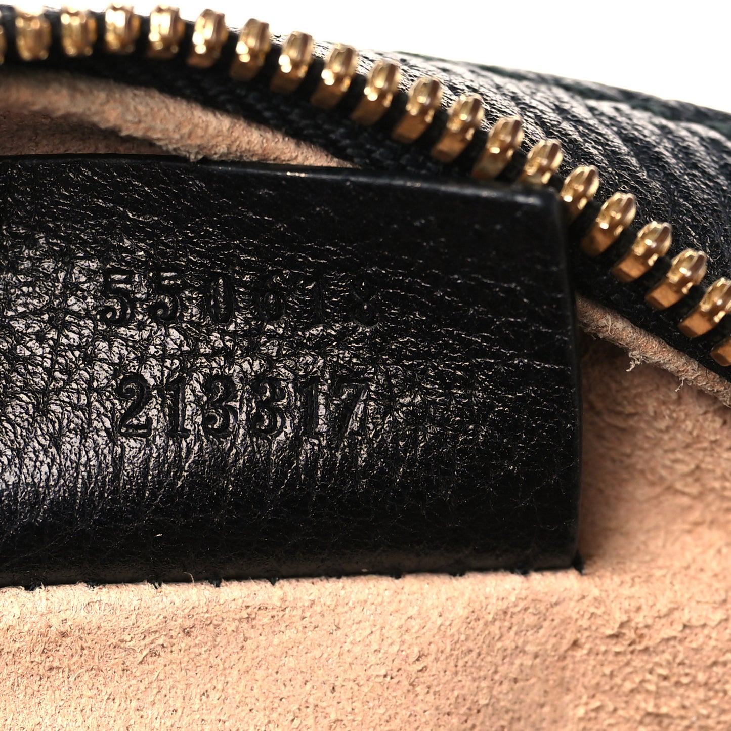 Grained Calfskin Web Mini Ophidia Round Shoulder Bag Black
