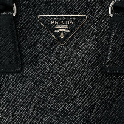 Prada Saffiano Small Galleria Double Zip Tote Black 8 of 10