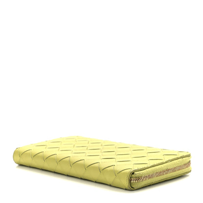 Bottega Veneta Nappa Intrecciato Zip Around Wallet Kiwi 10 of 13