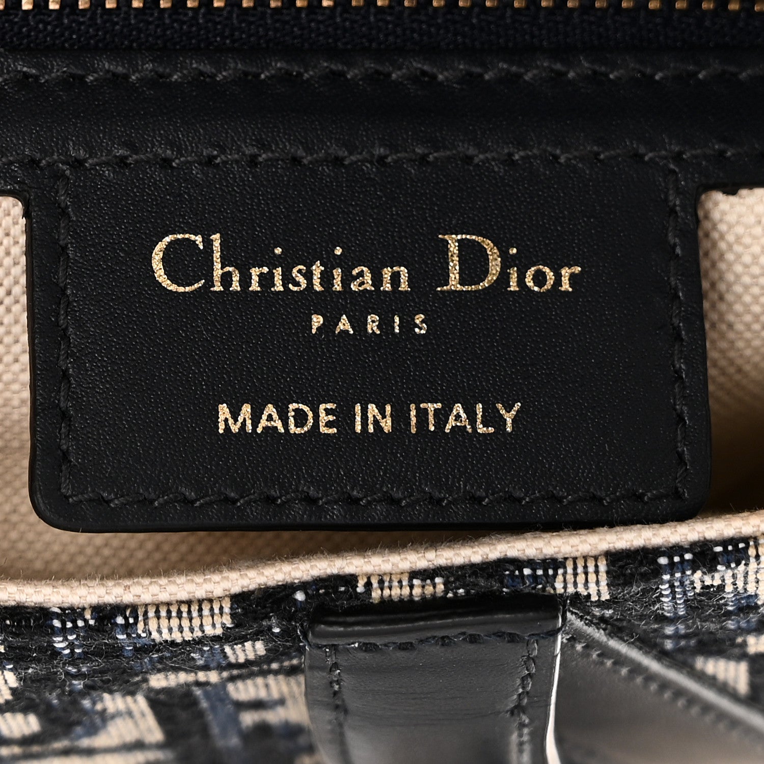 Christian Dior Oblique Saddle Bag Blue 6 of 10