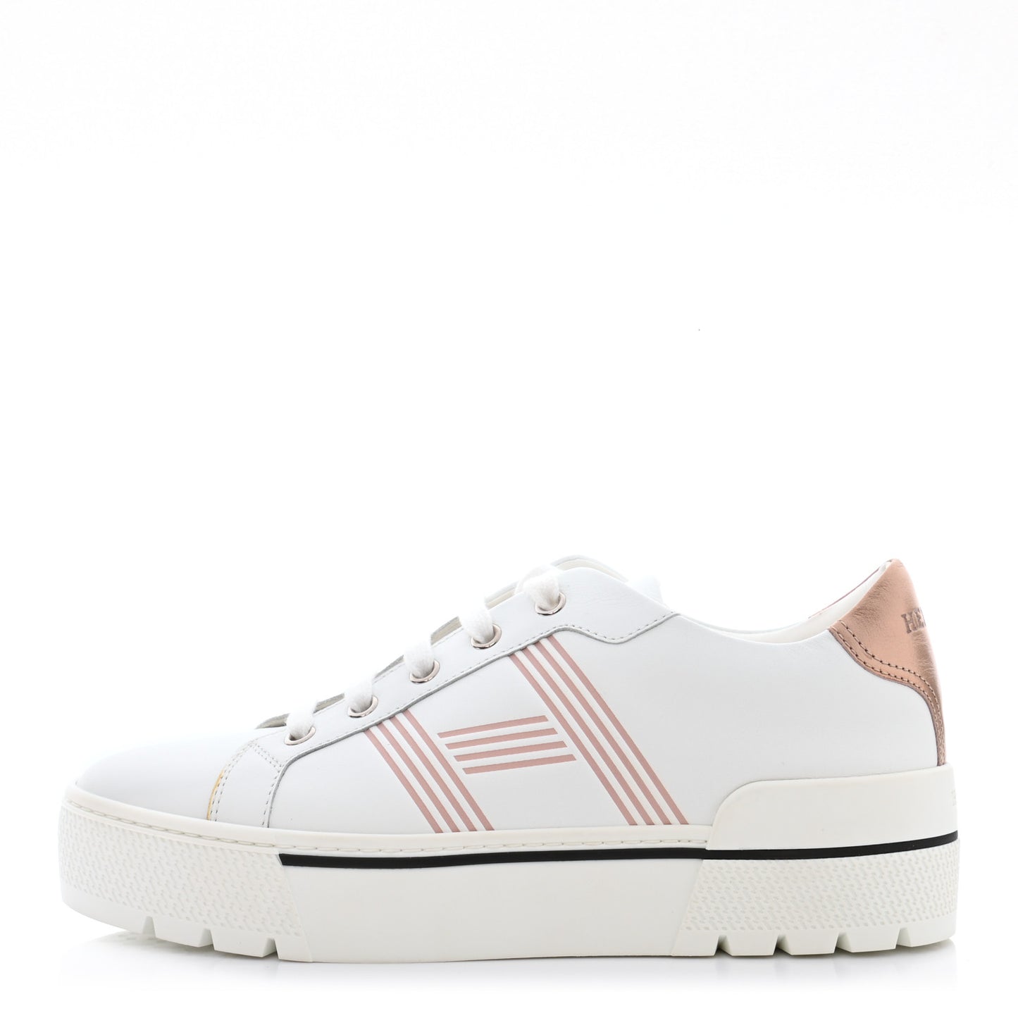 Calfskin Nappa Dare Sneakers 37 White Rose Dore