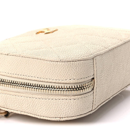 Chanel Caviar Quilted Flap Waist Bag  White 8 of 8