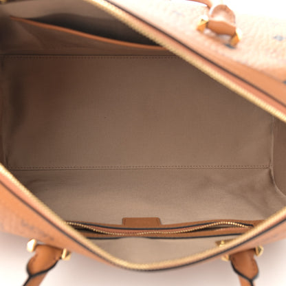 MCM Visetos Medium Boston Bag Cognac 4 of 11