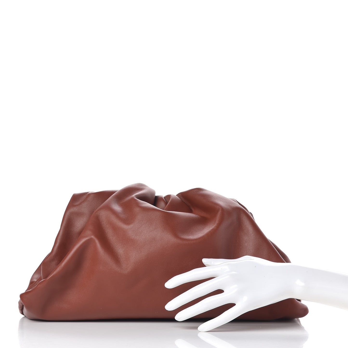 Smooth Butter Calf The Pouch Clutch Rust