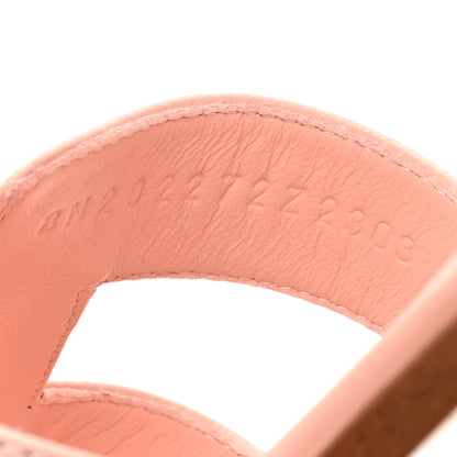 Hermes Epsom Oran Sandals 39 Rose Pale 9 of 9