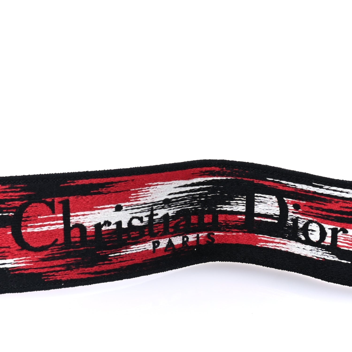 Christian Dior Canvas Embroidered Dioramour Shoulder Strap  Black Red White 3 of 5