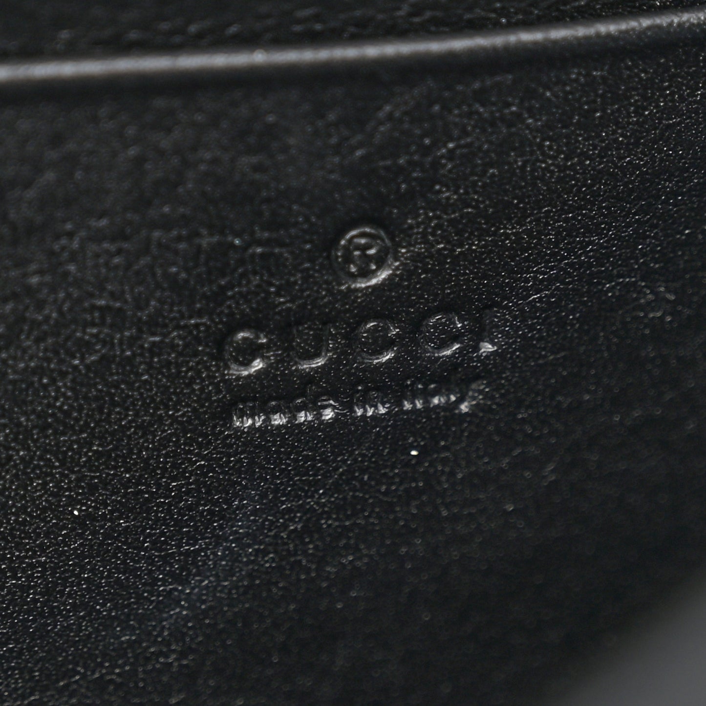 Calfskin Matelasse GG Marmont Chain Wallet Black