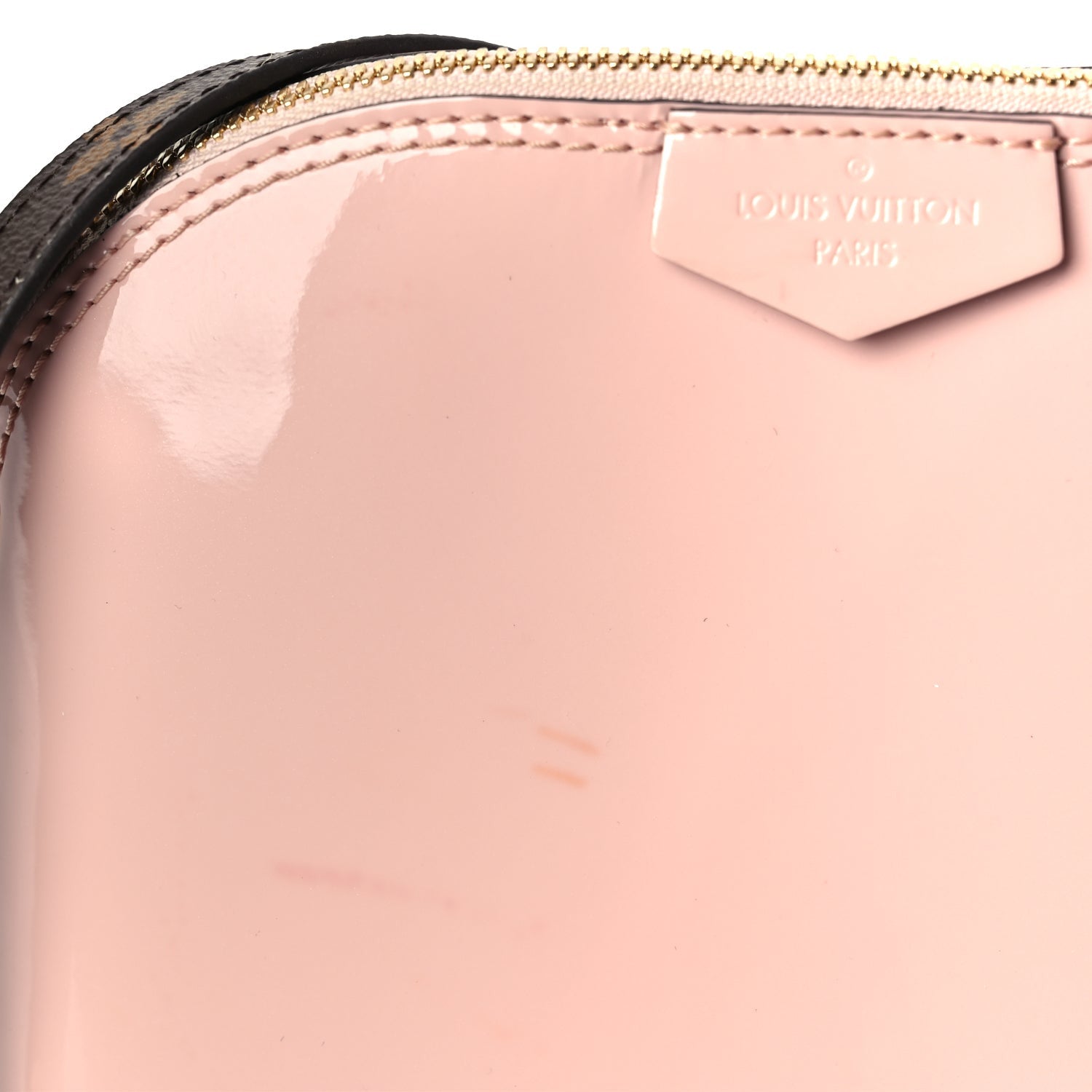 Louis Vuitton Vernis Monogram Alma Mini  Rose Ballerine 10 of 10