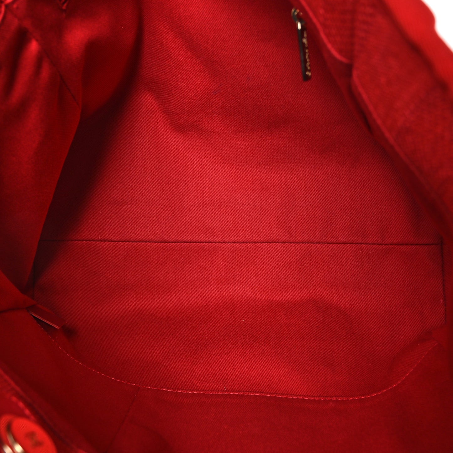 Mixed Fibers Striped Small Deauville Tote Red