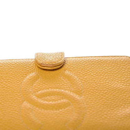 Chanel Caviar CC Mini Ring Agenda Planner Yellow 13 of 16