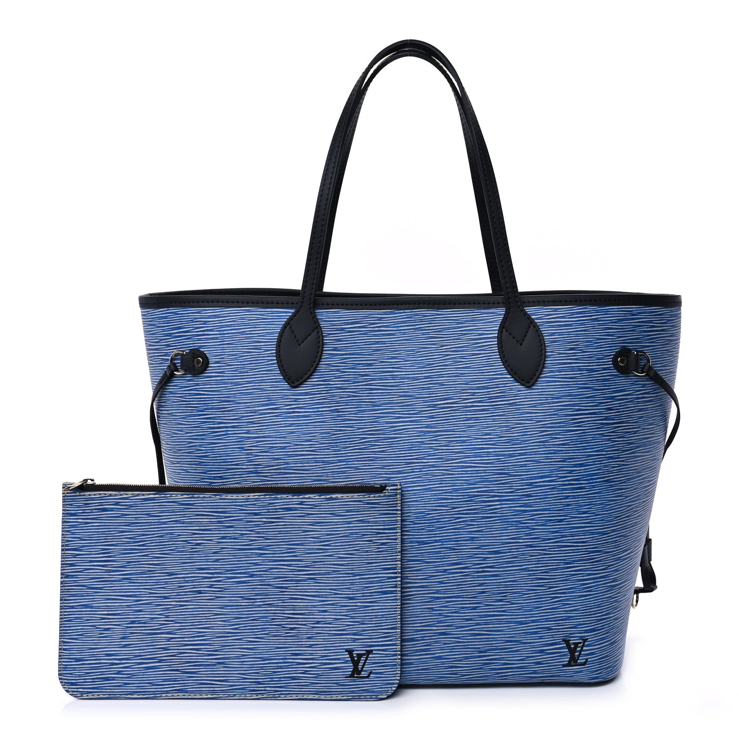 Louis Vuitton Epi Neverfull MM Denim Light 3 of 9