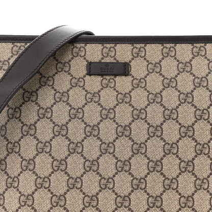 Gucci GG Plus Monogram Medium Flat Messenger Bag Dark Brown 8 of 16