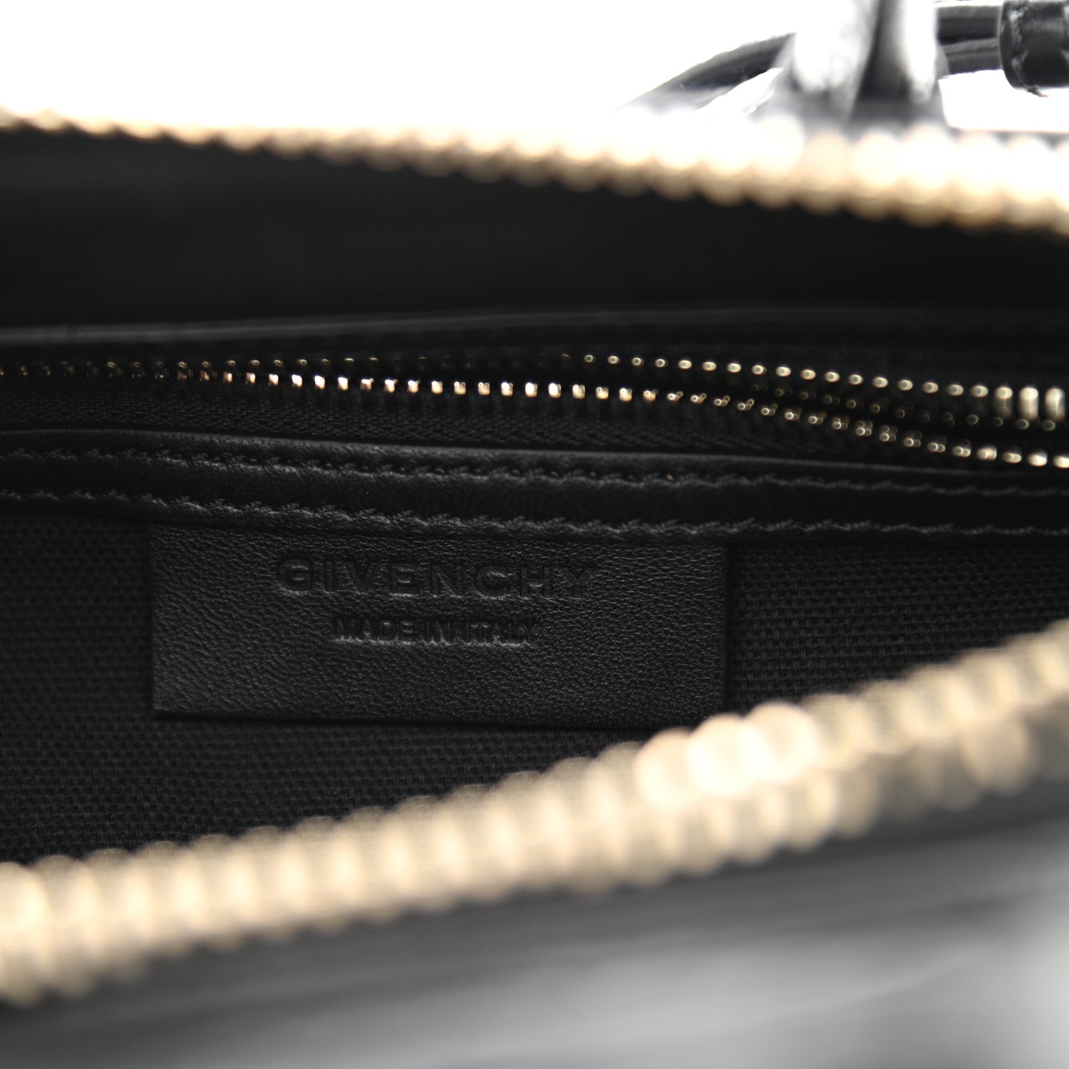 Givenchy Calfskin Crocodile Embossed Mini Antigona Black 6 of 11