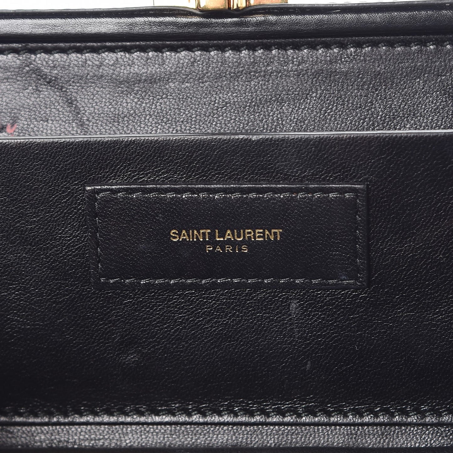 Calfskin Micro Mellettes Clutch Black