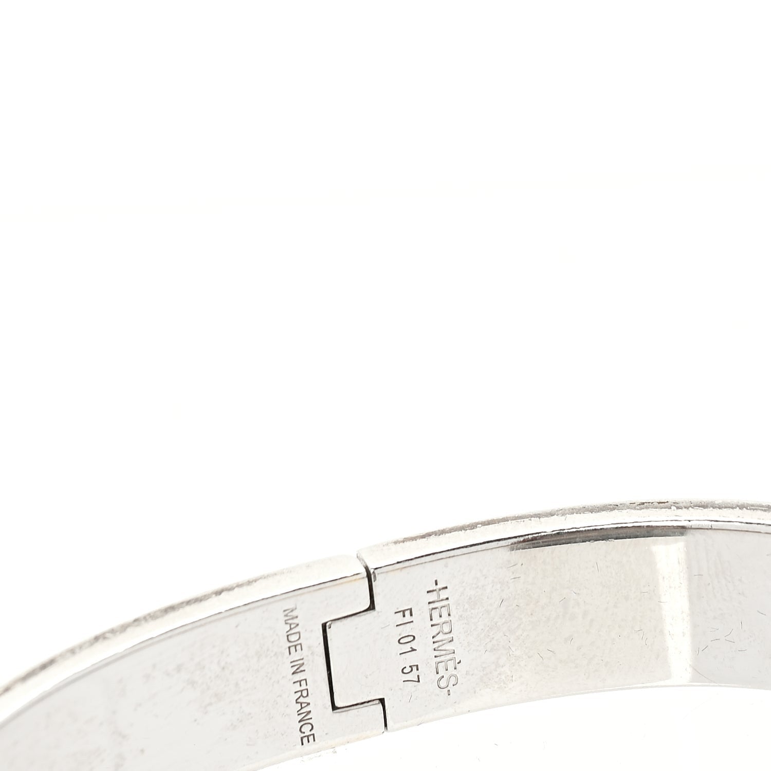 Hermes Matte Enamel Narrow Clic Clac HH Bracelet T6  Black 3 of 3