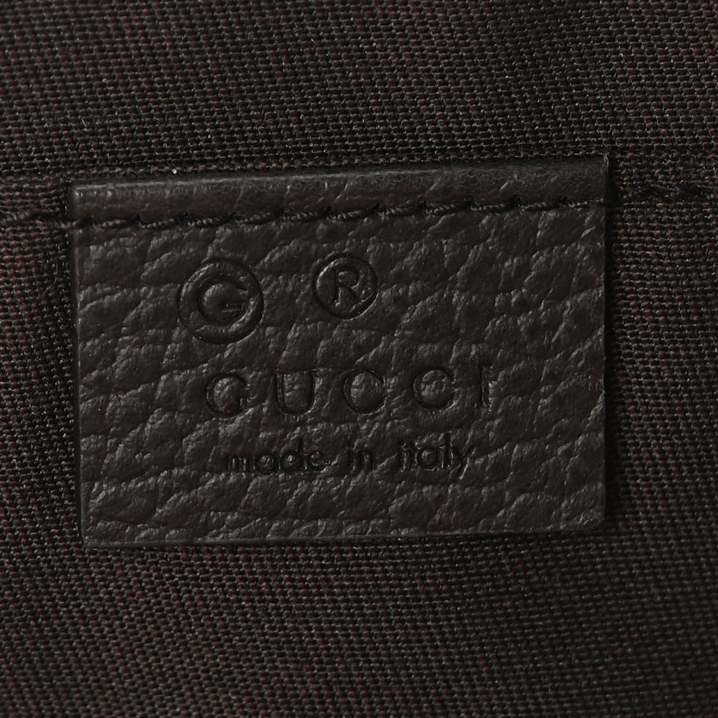 Monogram Dollar Calfskin Belt Bag Beige Ebony Testa di Moro Marrone Scuro