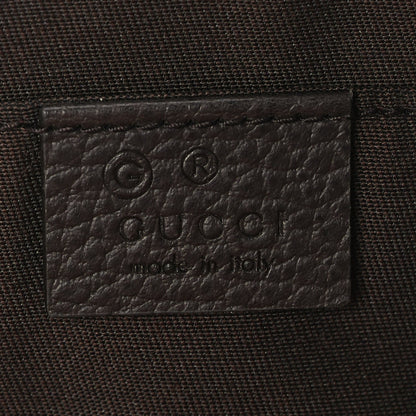 Gucci Monogram Dollar Calfskin Belt Bag Beige Ebony Testa di Moro Marrone Scuro 5 of 9