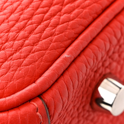 Hermes Taurillon Clemence Lindy 30 Rouge Casaque 11 of 12