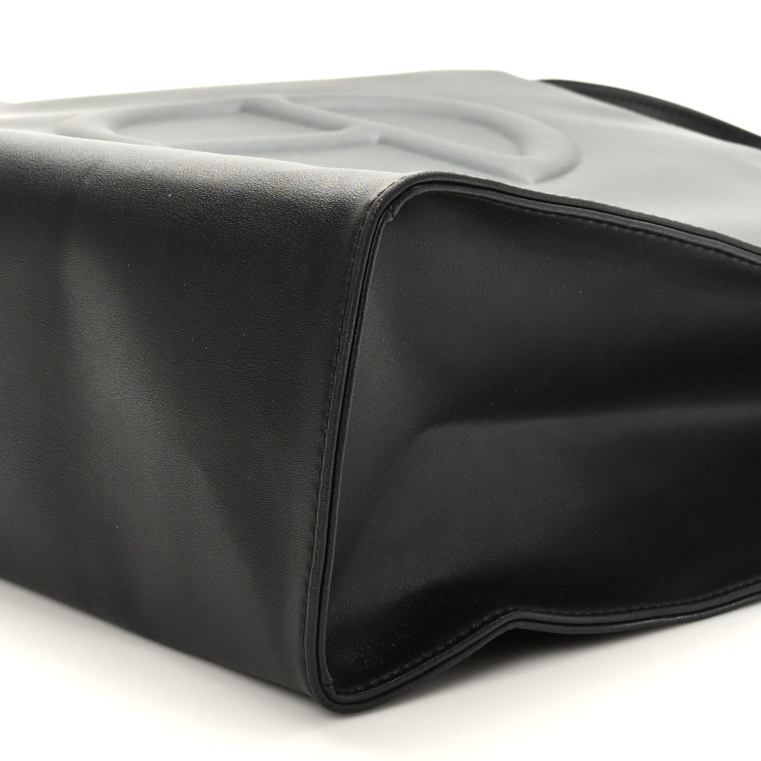 Telfar Vegan Leather Medium Shopping Bag Black 8 of 8