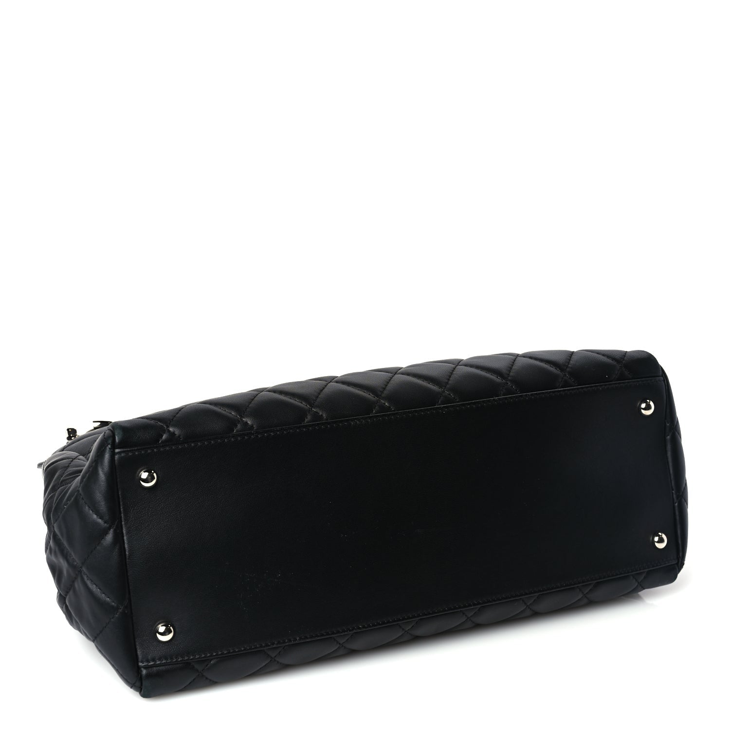 Chanel Lambskin Quilted  7 Tote Black 3 of 9