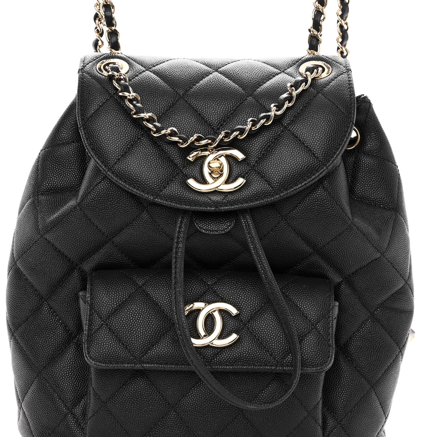 Chanel Caviar Quilted Backpack Bag Black 7 of 9