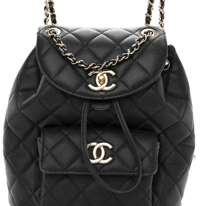 Chanel Caviar Quilted Backpack Bag Black 7 of 9