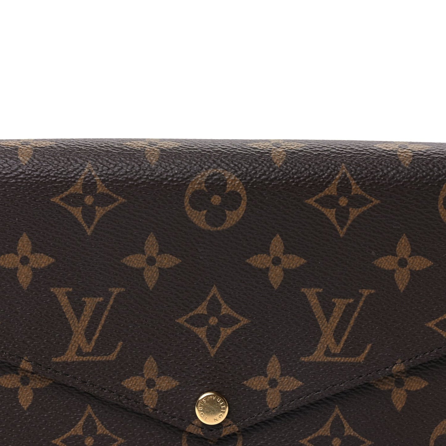 Monogram Pochette Felicie Chain Wallet Fuchsia