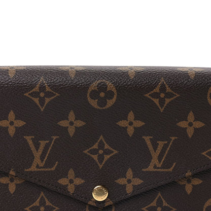 Louis Vuitton Monogram Pochette Felicie Chain Wallet Fuchsia 5 of 9