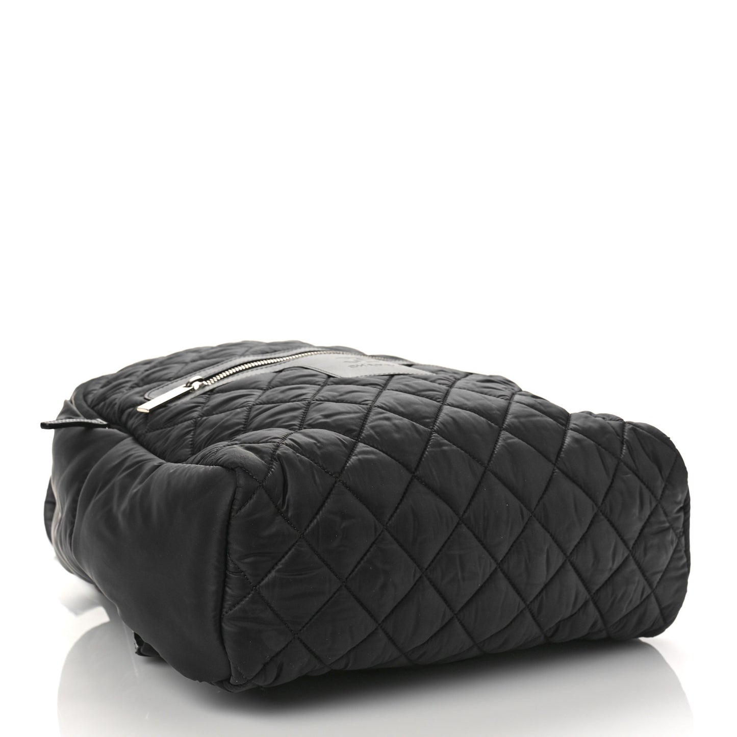 Nylon Quilted Coco Cocoon Backpack Black