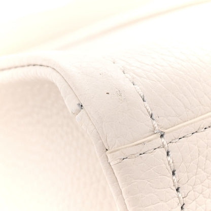 Marc Jacobs Grained Calfskin Medium The Tote Bag Cotton Silver 13 of 15